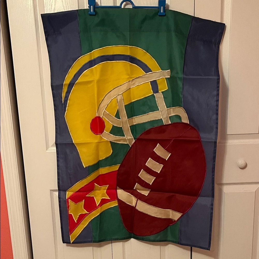 Colorful Football Helmet Outdoor Flag